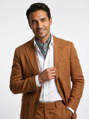 Foulard twilly verde in seta panama ABISSO