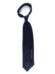 3 Fold Tie SEMANTICA in Dark Blue Silk Gauze In Medium Stat Virtus