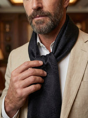 Sciarpa in seta nero DESIGN