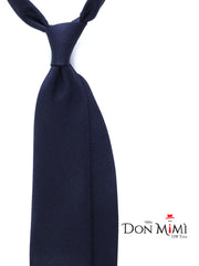 3 Fold Tie SEMANTICA in Silk Gauze Dark Blue Carpe Diem