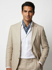 Foulard twilly blu in seta panama ABISSO