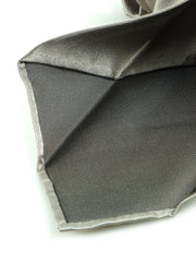 Cravatta grigio sasso 7 pieghe sfoderata AMANTEA in pura seta raso