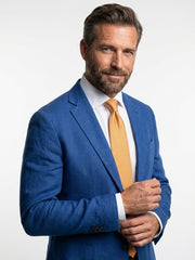 Cravatta 3 Pieghe arancione SPICY seta stampata