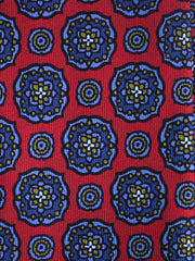Cravatta 3 pieghe ADAMS in seta madder rosso