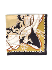 Foulard 90x90cm in seta stampa Beige Alena