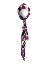 Foulard 90x90cm in seta stampa Glicine Alena