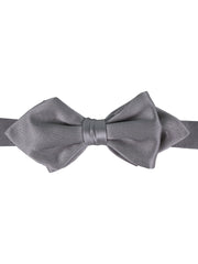 Papillon Grigio a punta AMANTEA in seta raso