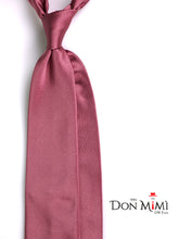 Cravatta 3 pieghe AMANTEA seta raso rosa