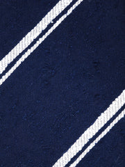 Cravatta 3 Pieghe blu scuro BIRTO Seta shantung