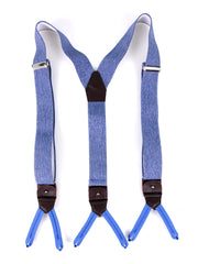 Elastic Y-brace with laces and clips ELASTIC Beige