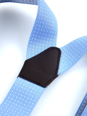 Elastic Y-brace with laces and clips ELASTIC Beige