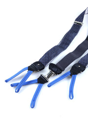 ROSALBY Grey English Printed Silk Clip & Lace Hybrid Brace