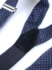 Bretella ibrida con clip e lacci in seta stampata inglese ROSALBY Grigio