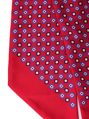 Twilly rosso in seta twill Caren