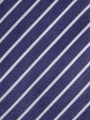 Cravatta 3 pieghe CENERE seta cotone blu