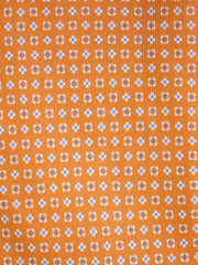 Cravatta 3 Pieghe arancione SPICY seta stampata