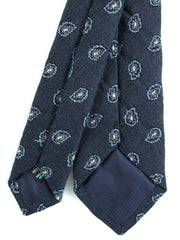 VARESE blue Silk/Cotton 3-Fold Tie