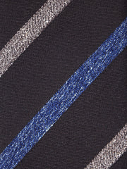 Cravatta marrone 3 pieghe in lana/seta NABIR