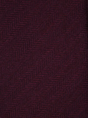 KIKKY 3-Fold Burgundy Wool/Silk Tie