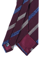 Cravatta bordeaux 3 pieghe in lana/seta NABIR