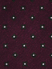 Cravatta 3 pieghe bordeaux in seta/lana NADIA