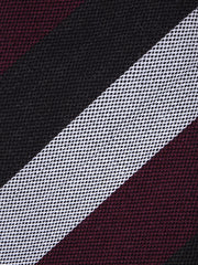 Cravatta bordeaux 3 pieghe in lana/seta MIRANDA