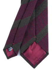 Cravatta bordeaux 3 pieghe in lana/seta WILLOW