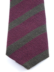 Cravatta bordeaux 3 pieghe in lana/seta WILLOW