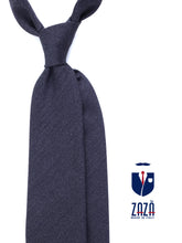 Cravatta grigio scuro 3 Pieghe BIGOL in lana/seta