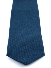 Cravatta verde foresta 3 Pieghe KIKKY in lana/seta