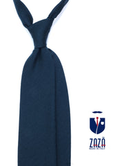 Cravatta verde foresta 3 Pieghe KIKKY in lana/seta