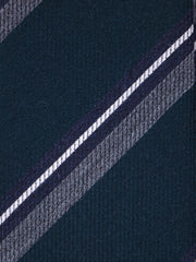 Cravatta verde foresta 3 pieghe in lana/seta ABIGAIL