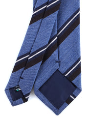 Cravatta color jeans 3 pieghe in lana/seta ABIGAIL