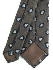 VARESE brown Silk/cotton 3-Fold Tie