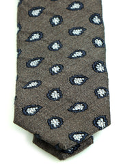 VARESE brown Silk/cotton 3-Fold Tie