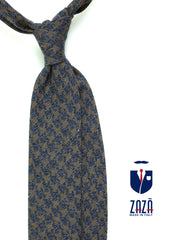 Assisi Light Brown Silk/Wool 3-Fold Tie
