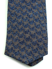 Assisi Light Brown Silk/Wool 3-Fold Tie
