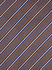 Cravatta marroncino 3 Pieghe MAVIS in seta jacquard