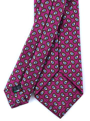 Cravatta lilla 3 Pieghe BARDOT in seta stampata