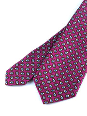 Cravatta lilla 3 Pieghe BARDOT in seta stampata