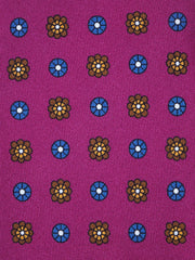 Cravatta lilla 3 Pieghe VALERY in seta stampata