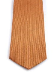Cravatta arancione 3 Pieghe TINA in lana/seta