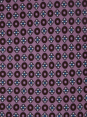 Cravatta rosa 3 Pieghe BEATRYCE in seta stampata