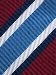 Cravatta 3 pieghe rossa in seta jacquard ELLEN