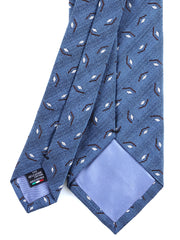 GALACE 3-fold light blue silk/cotton tie