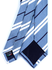 Cravatta celeste 3 Pieghe BALANCE in seta jacquard