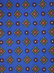 Cravatta celeste 3 Pieghe MARGY in seta stampata