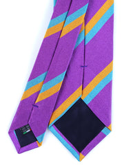 NADIA Purple Jacquard Silk 3 fold Necktie