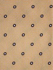 BRIGITTE Yellow Jacquard Silk 3-Fold Tie
