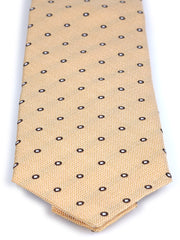 BRIGITTE Yellow Jacquard Silk 3-Fold Tie